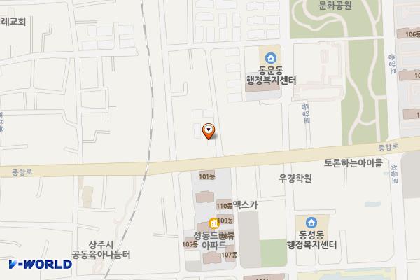 경북상주 포스타운A동 위치 지도 — 경상북도 상주시 중앙로 269-5