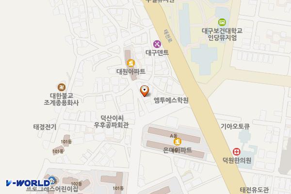 대구북구 소망하이츠 위치 지도 — 대구광역시 북구 태전로13길 10-8