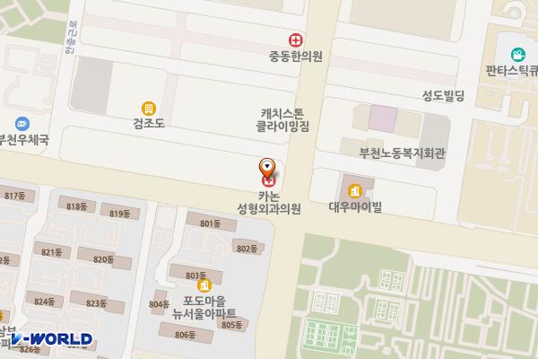 경기부천 로하스프라자 위치 지도 — 경기도 부천시 원미구 소향로 131