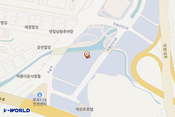 경기의왕 더리브비즈원지식산업센터 1 위치 지도 — 경기도 의왕시 오봉산단3로 25