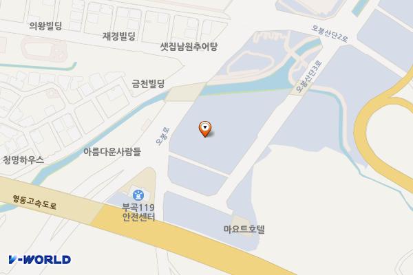 경기의왕 더리브비즈원지식산업센터 2 위치 지도 — 경기도 의왕시 오봉산단3로 25