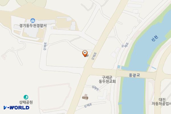 경기동두천 동두천노인복지요양센터 위치 지도 — 경기도 동두천시 상패로 85