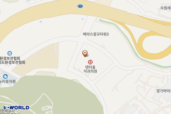 경기수원 덴티움지식산업센터 3 위치 지도 — 경기도 수원시 영통구 창룡대로256번길 76
