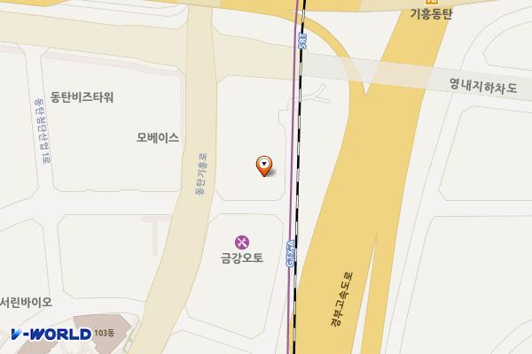 경기화성 동탄더퍼스트타워2차 2 위치 지도 — 경기도 화성시 동탄기흥로 614