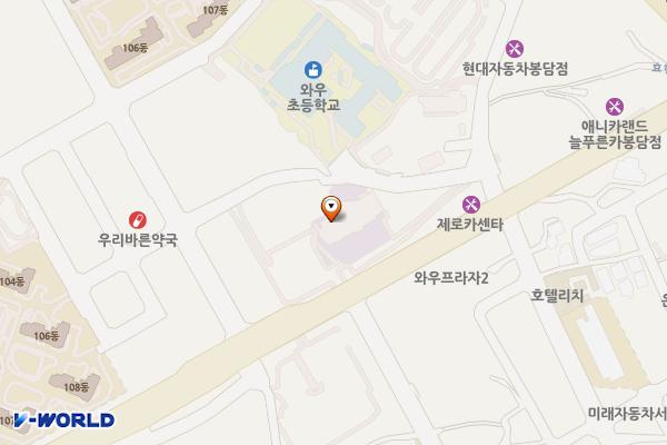 경기화성 와우리교회 신관 위치 지도 — 경기도 화성시 봉담읍 동화역말길 115