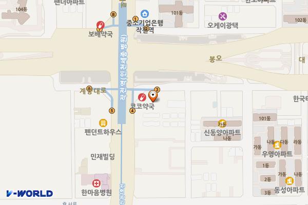 인천계양 전주이씨효령대군파영신군종회 영신빌딩 위치 지도 — 인천광역시 계양구 봉오대로 668
