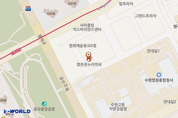 경기수원 광교원희캐슬법조타운 2 위치 지도 — 경기도 수원시 영통구 광교중앙로248번길 7-2