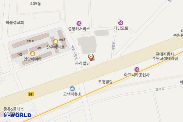 경기수원 중앙스포츠랜드 위치 지도 — 경기도 수원시 권선구 매송고색로 755