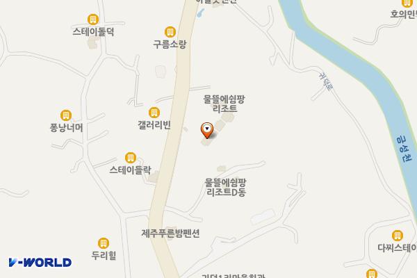 제주제주 물뜰에쉼팡 위치 지도 — 제주특별자치도 제주시 한림읍 귀덕로 73