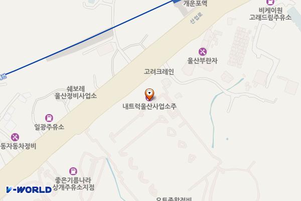 울산남구 내트럭하우스 울산사업소 3 위치 지도 — 울산광역시 남구 산업로 100