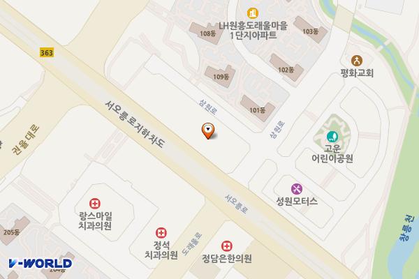 경기고양 휴로스센트럴302오피스텔 2 위치 지도 — 경기도 고양시 덕양구 서오릉로 644