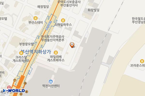 부산동구 부산아스티호텔 위치 지도 — 부산광역시 동구 중앙대로214번길 7-8