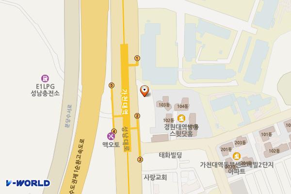 경기성남 경원프라자 위치 지도 — 경기도 성남시 수정구 성남대로 1334