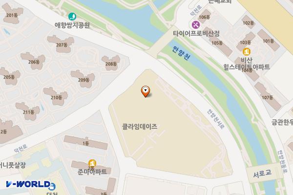 경기안양 아이에스비즈타워 1 위치 지도 — 경기도 안양시 만안구 안양동 1432