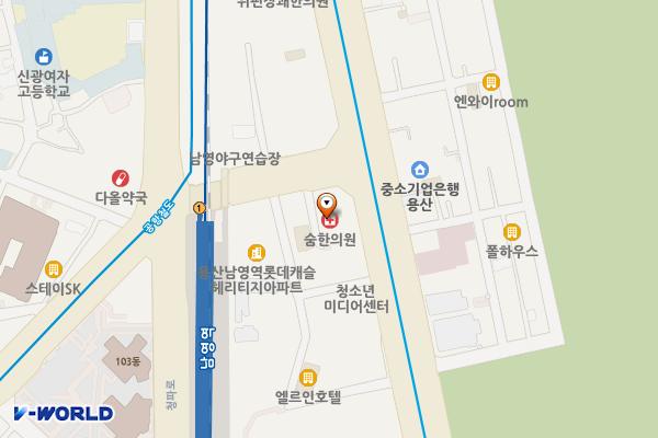 서울용산 고려에이트리움 위치 지도 — 서울특별시 용산구 한강대로 259
