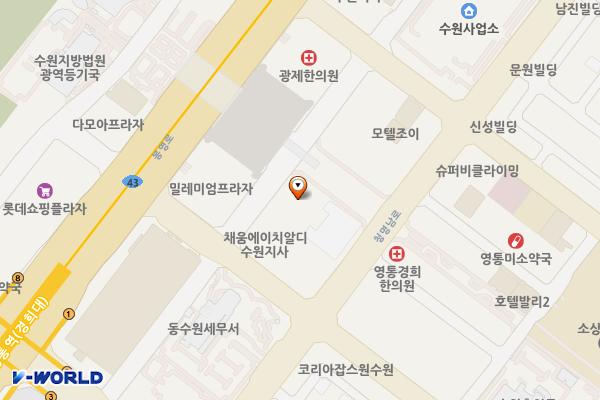 경기수원 이폴리스빌딩 위치 지도 — 경기도 수원시 영통구 반달로7번길 16
