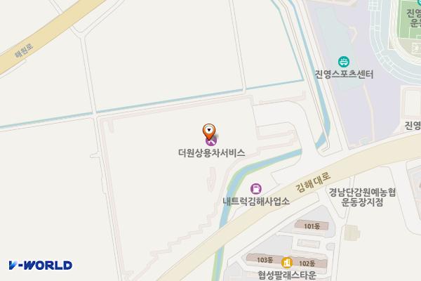 경남김해 내트럭하우스 김해사업소 1 위치 지도 — 경상남도 김해시 진영읍 김해대로 245