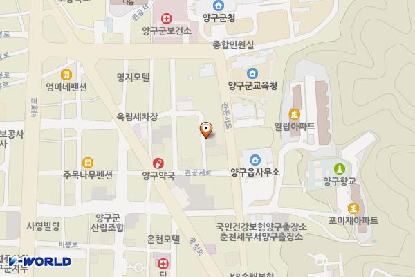 장태수법무사 뒤 위치 지도 — 강원특별자치도 양구군 양구읍 중리 8-8