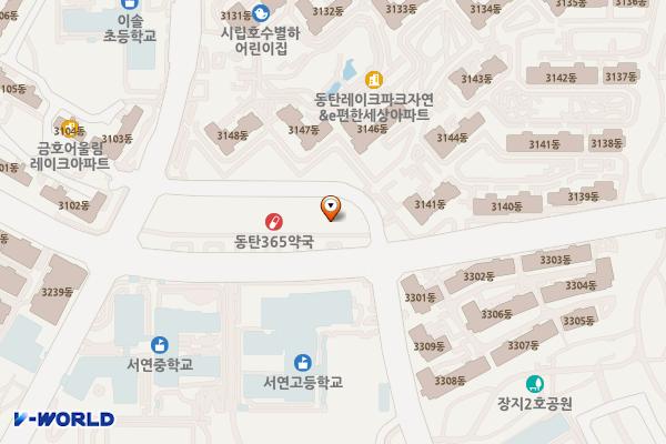 경기화성 아테나플레닛 1 위치 지도 — 경기도 화성시 동탄대로4길 53 (장지동)