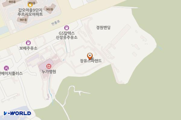 경남김해 장유스파랜드 위치 지도 — 경상남도 김해시 대청로104번길 84 (삼문동)
