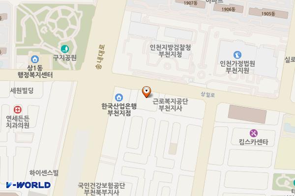경기부천 송내리더스텔 위치 지도 — 경기도 부천시 원미구 상일로 120 (상동)