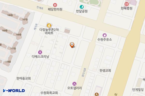 경기수원 웰필드 위치 지도 — 경기도 수원시 팔달구 인계로68번길 22 (인계동)