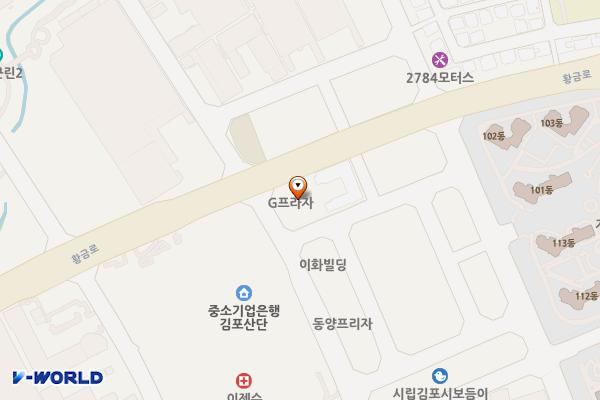경기김포 지프라자상가 위치 지도 — 경기도 김포시 양촌읍 황금로109번길 1