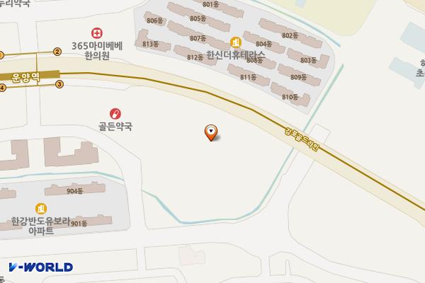 경기김포 에이치시티 2 위치 지도 — 경기도 김포시 김포한강1로 266 (운양동)