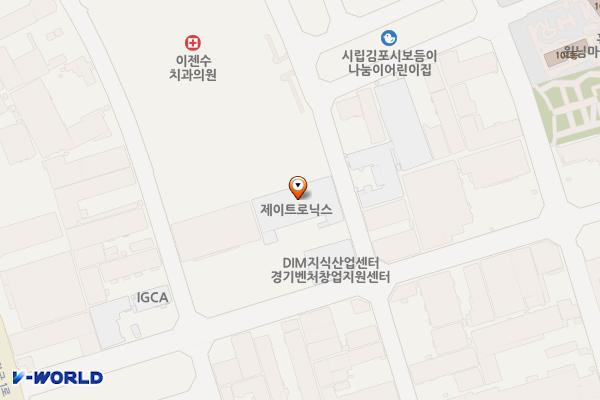 경기김포 ㈜제이트로닉스김포사업장 위치 지도 — 경기도 김포시 양촌읍 황금로109번길 74