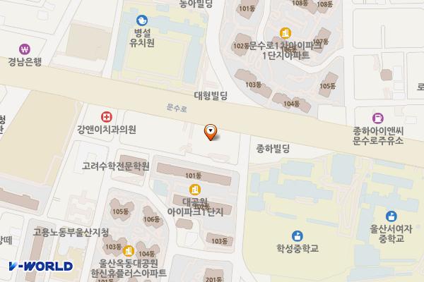 울산남구 농협은행 울주군지부 위치 지도 — 울산광역시 남구 문수로 406 (신정동)