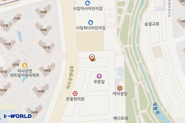 경기하남 미사상아프라자2 위치 지도 — 경기도 하남시 미사강변대로54번길 125 (풍산동)