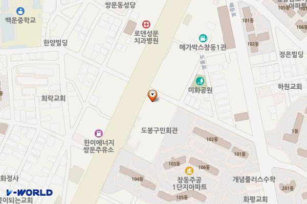서울도봉 창동메가박스 위치 지도 — 서울특별시 도봉구 도봉로 558 (창동)