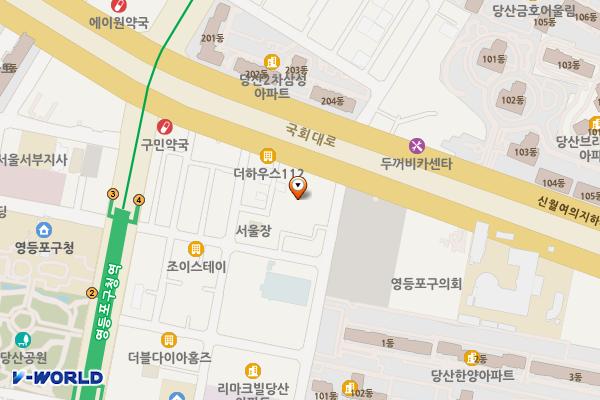 서울영등포 더컨벤션 위치 지도 — 서울특별시 영등포구 국회대로38길 2 (당산동3가)
