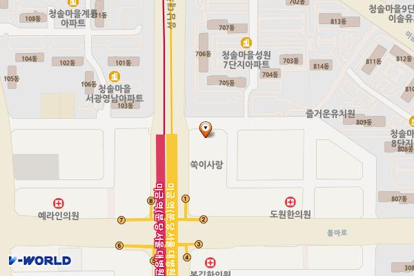 경기성남 한국프라자 위치 지도 — 경기도 성남시 분당구 성남대로 170 (금곡동)