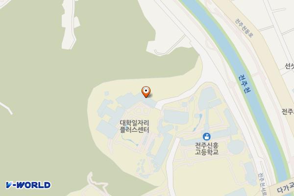 전북전주 전주기전대학교 2 위치 지도 — 전북특별자치도 전주시 완산구 전주천서로 267 (중화산동1가)