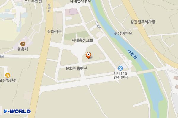 문화마을 주차장-2 위치 지도 — 강원특별자치도 화천군 사내면 사창리 978-4