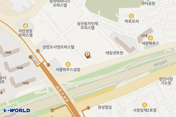 서울마포 상암시티프라디움리버 위치 지도 — 서울특별시 마포구 모래내로1길 4 (성산동)