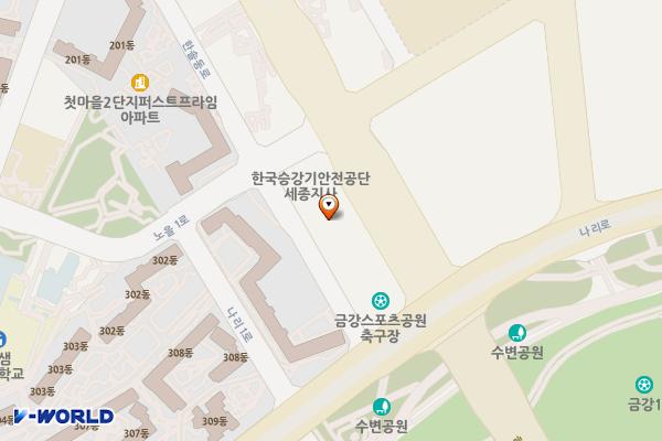 세종 세종메디피아 위치 지도 — 세종특별자치시 한누리대로 165 (나성동)