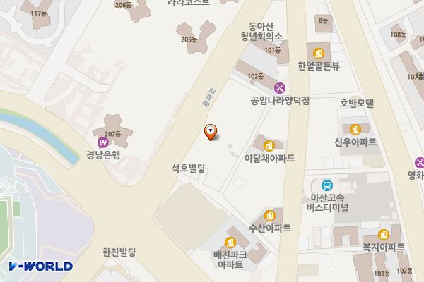 경남창원 메트로센텀상가 위치 지도 — 경상남도 창원시 마산회원구 용마로 130 (양덕동)