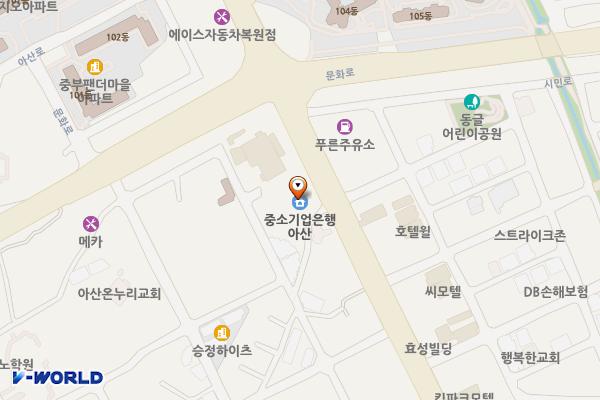 충남아산 삼성프라자 위치 지도 — 충청남도 아산시 아산로 79 (실옥동)