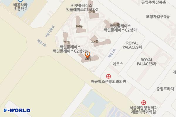 경기시흥 배곧C2호반써밋플레이스상가 2 위치 지도 — 경기도 시흥시 서울대학로264번길 12