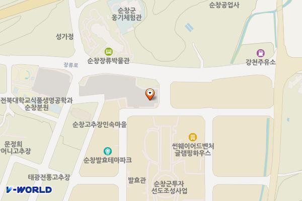 전북순창 장류산업사업소1006번지 위치 지도 — 전북특별자치도 순창군 순창읍 백산리 1006