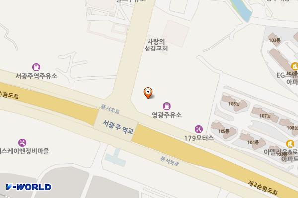 광주서구 윈텍빌딩 위치 지도 — 전남광주통합특별시 서구 서광주로 4