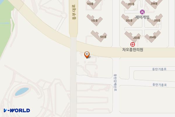 경기화성 동탄역 삼정그린코아더시티 5 위치 지도 — 경기도 화성시 동탄광역환승로 62