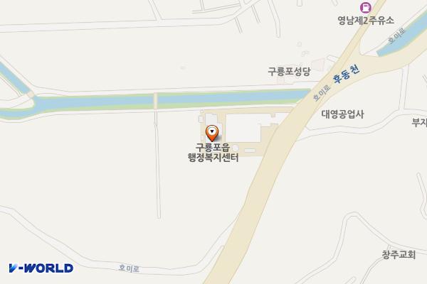 경북포항 구룡포읍사무소 1 위치 지도 — 경북 포항시 남구 구룡포읍 호미로 133