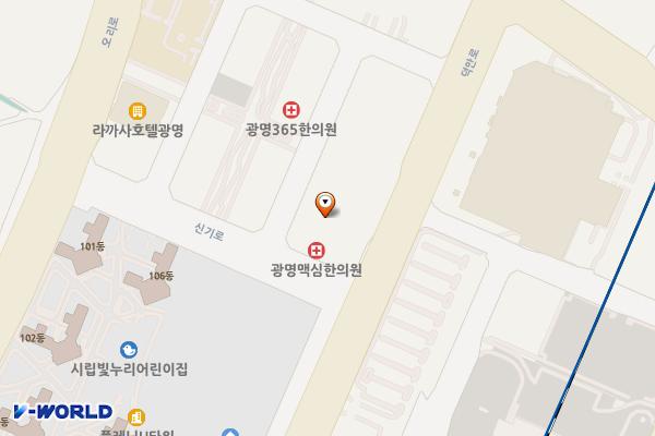 경기광명 아이디에스타워 1 위치 지도 — 경기 광명시 신기로17번길 4
