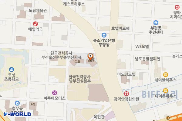 부산서구 토성동경동리인타워 1 위치 지도 — 부산 서구 보수대로 27