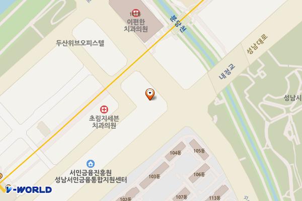 경기성남 보보스쉐르빌 2 위치 지도 — 경기 성남시 분당구 수내로 54