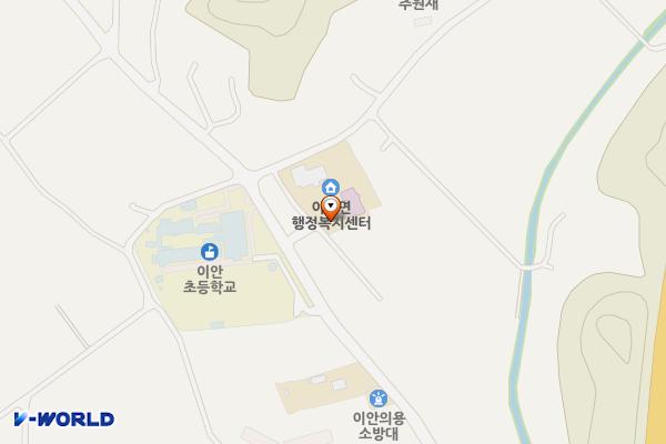경북상주 이안면사무소 1 위치 지도 — 경북 상주시 이안면 양범안룡길 46