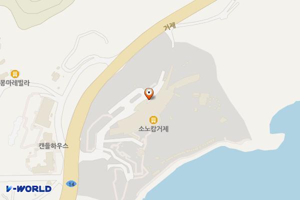 경남거제 소노캄거제 1 위치 지도 — 경남 거제시 일운면 거제대로 2660